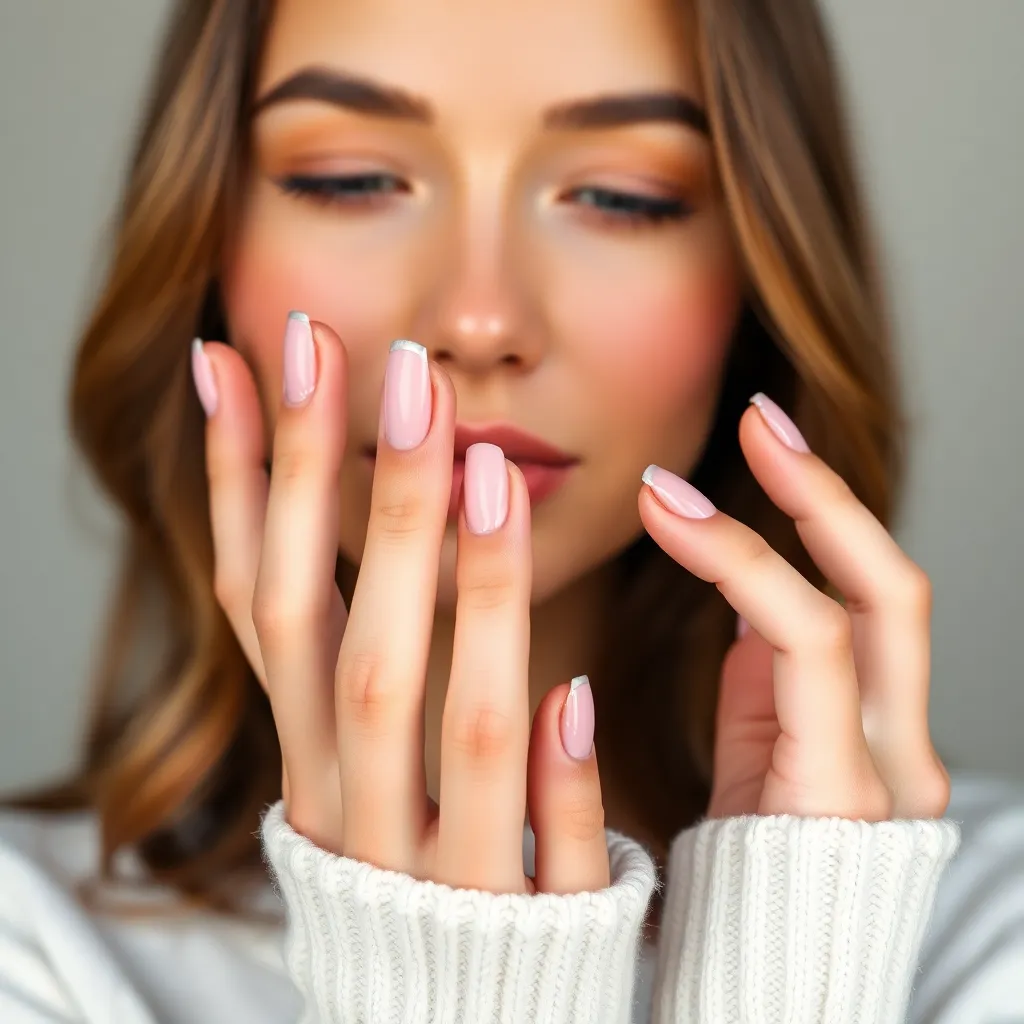 A person with beautifully manicured nails