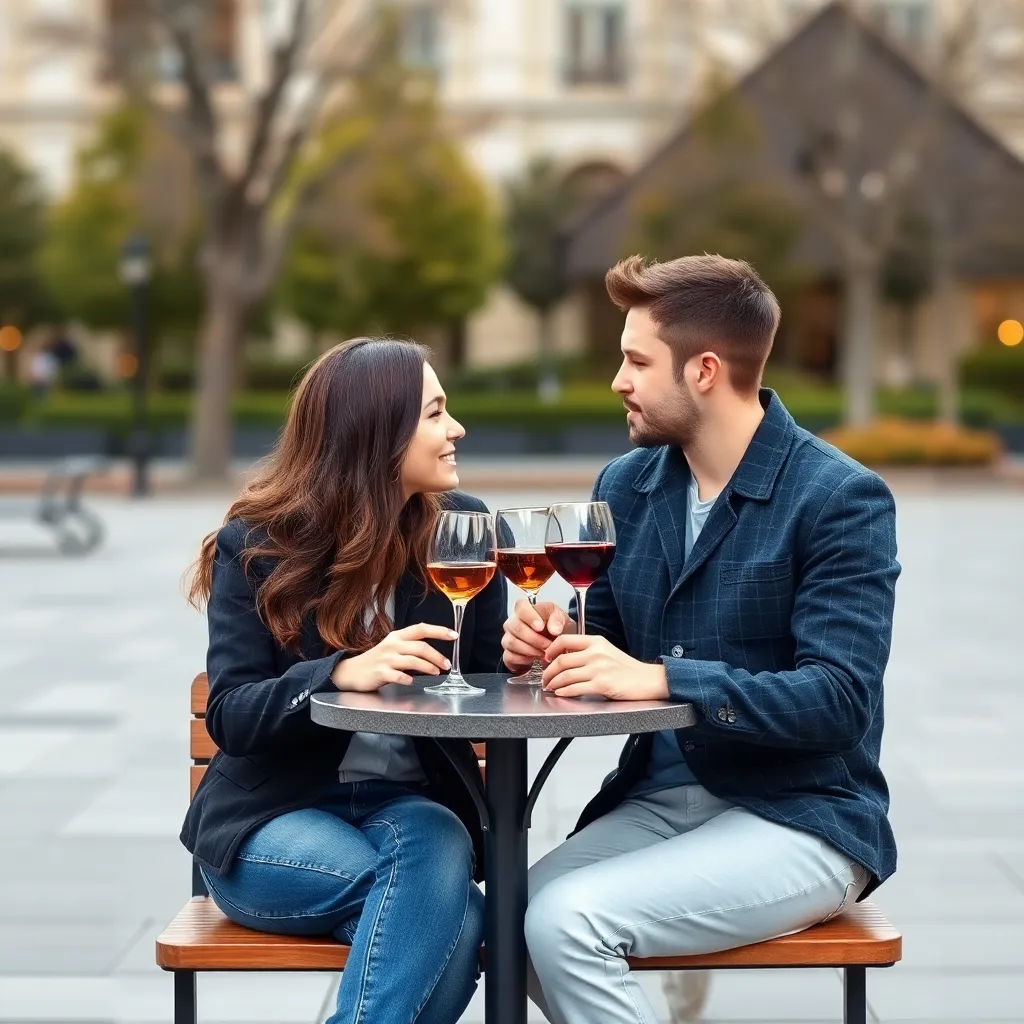 A couple on a date