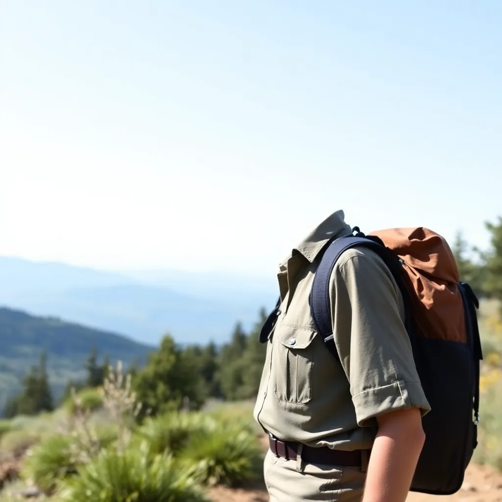 A park ranger leading a guided hike