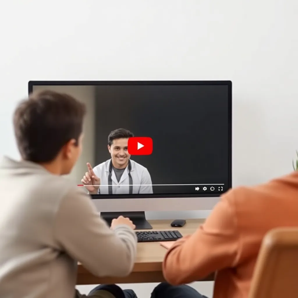 A screenshot of a YouTube video featuring a language learner engaging with the content