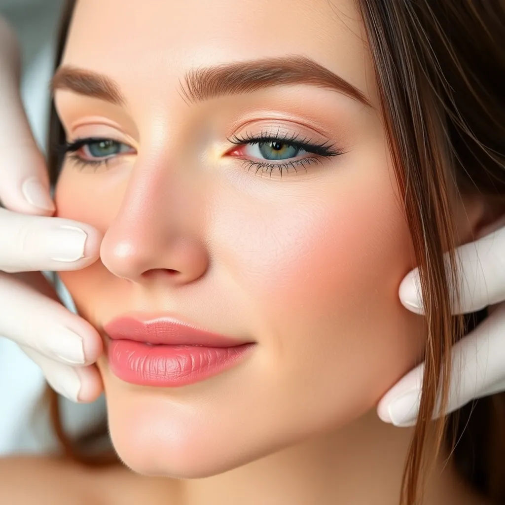 A close-up shot of a microdermabrasion treatment