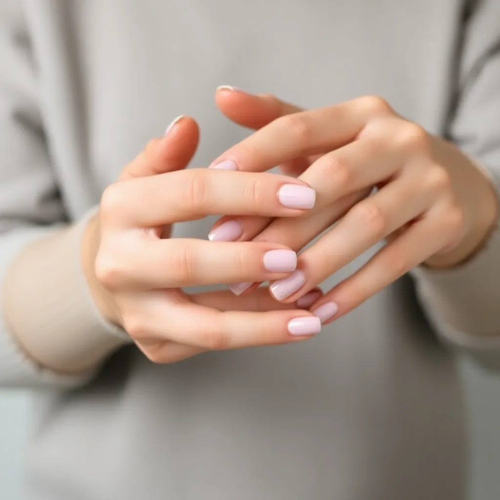 A person with healthy and well-cared-for nails