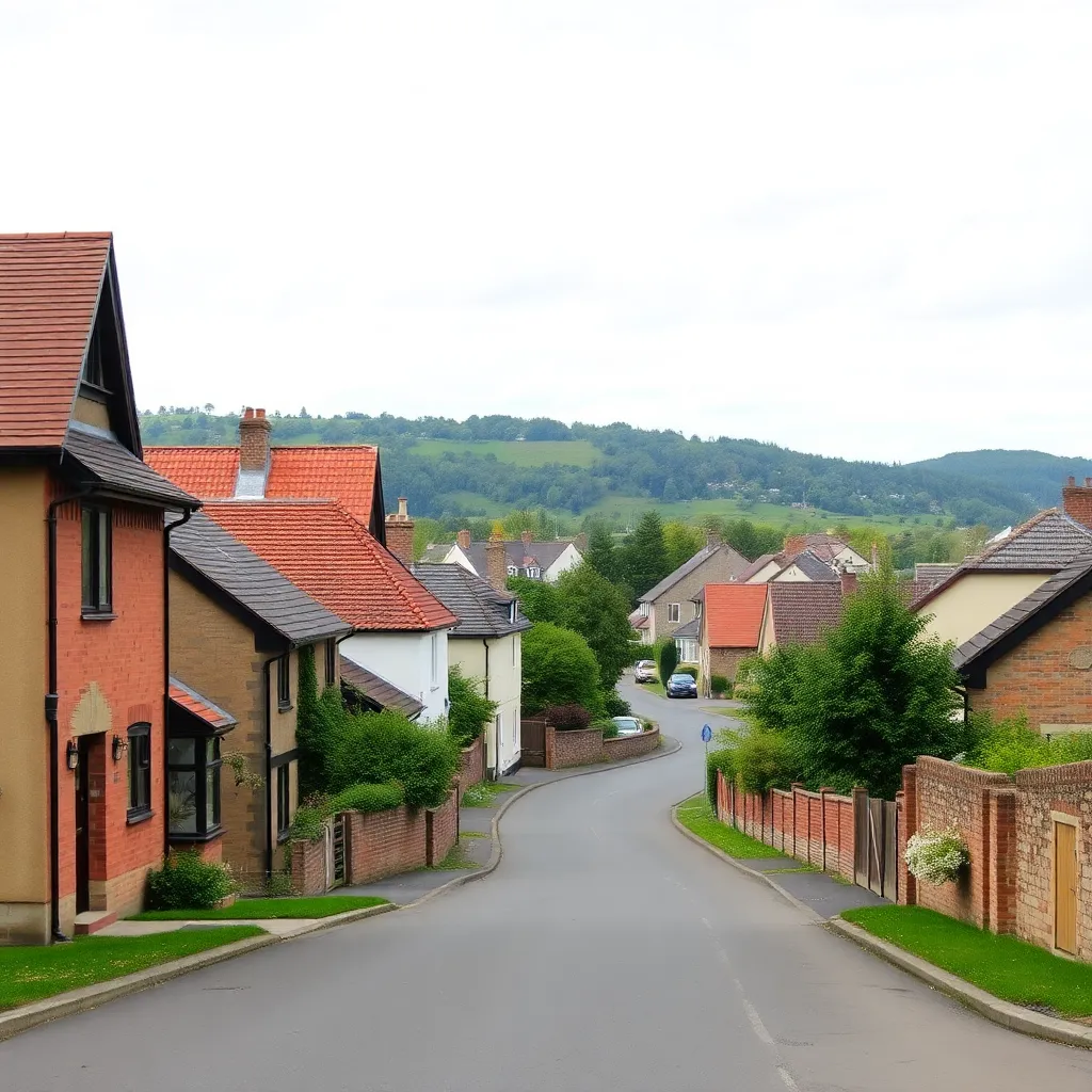 A scenic view of the village of Amberley