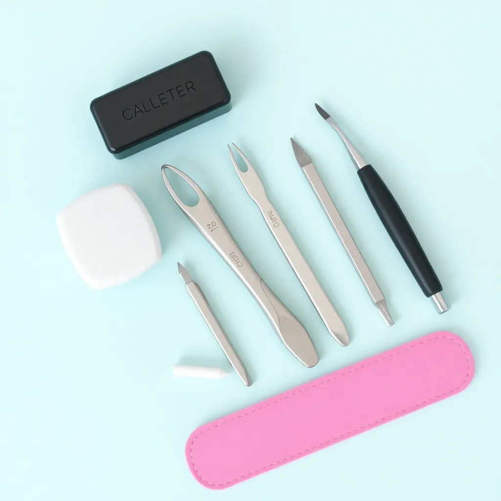 A selection of high-end nail care tools